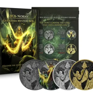 Germania Mystery Box - Srebrna moneta Norns 1 uncja srebra 2026