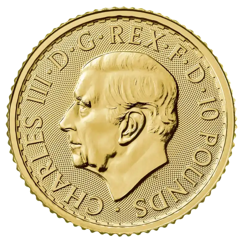 Złota moneta Britannia 1/10 uncji złota lata losowe - obrazek 2