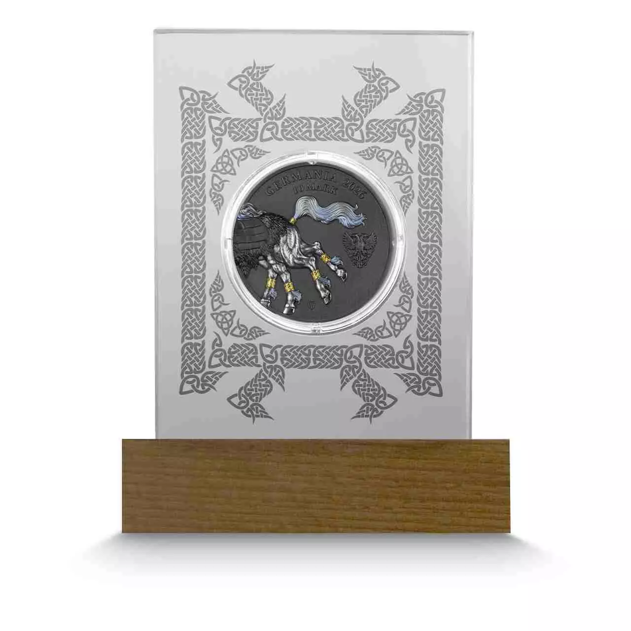 Srebrna moneta Sleipnir Germania Beasts 2 uncje srebra 2026 Ultra Double High Relief - obrazek 8
