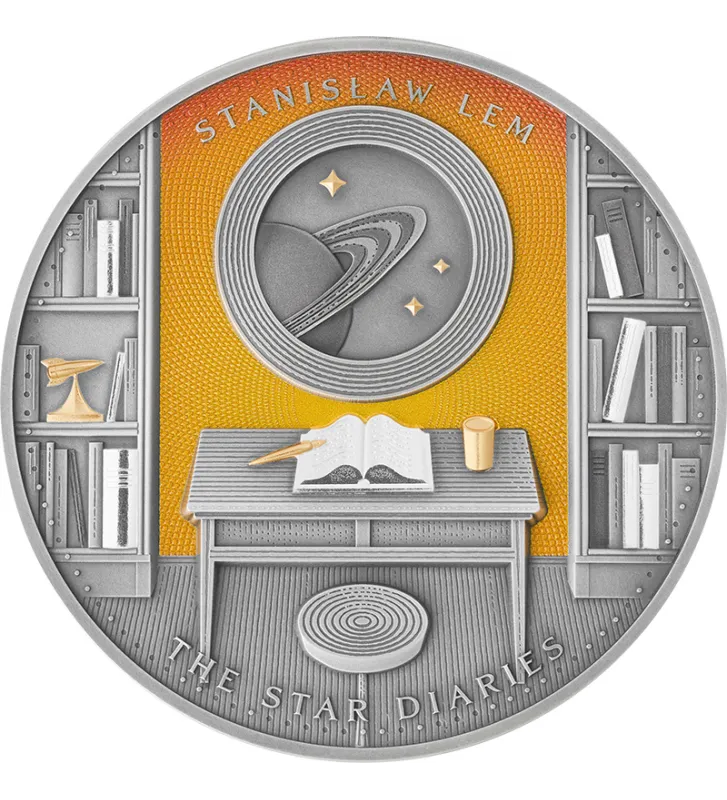 Stanisław Lem Mistrz Fantastyki: Dzienniki Gwiazdowe 200 g srebra 2025