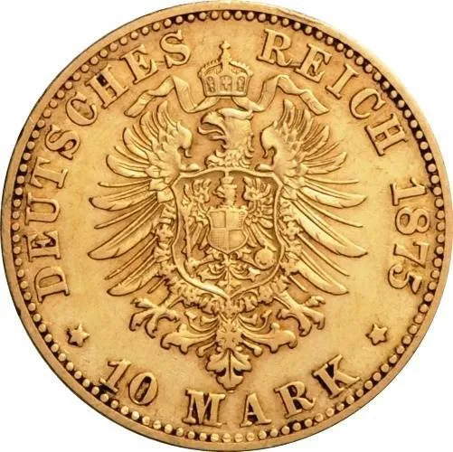 Złota moneta niemieckie 10 marek - obrazek 2