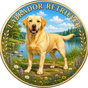 Moneta kolekcjonerska Dogs of the World Labrador Retriever