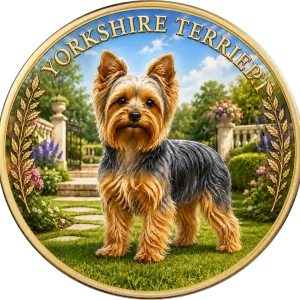 Moneta kolekcjonerska Dogs of the World Yorkshire Terrier