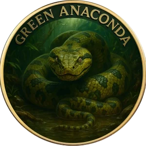 Moneta kolekcjonerska The Most Dangerous Animals of the World Green Anaconda