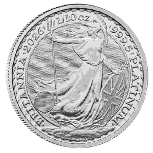 Platynowa moneta Britannia 1/10 uncji Platyny 2026