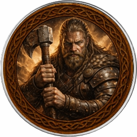 Srebrna moneta Amerykański Orzeł 1 uncja Srebra 2026 The Vikings Halvar Earthshaker