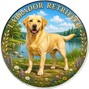 Srebrna moneta Amerykański Orzeł Labrador Retriever 1 uncja srebra 2026