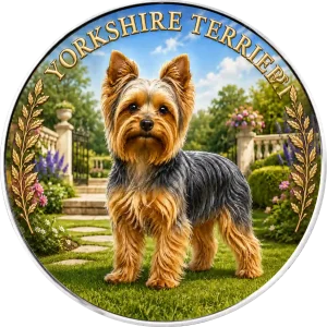 Srebrna moneta Amerykański Orzeł Yorkshire Terrier 1 uncja srebra 2026