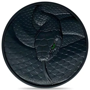 Srebrna moneta Chad Black Mamba High Relief 2 uncje srebra 2023