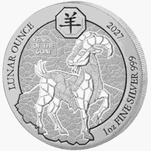 Srebrna moneta Rwanda Year of Goat 1 uncja srebra 2026