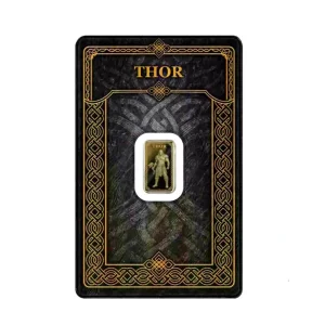 Złota sztabka Thor Gods Of Germania 1/100 uncji złota PROOF