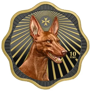 Srebrna Moneta Maltese Pharaoh Hound 2 uncje Srebra 2026 High Relief