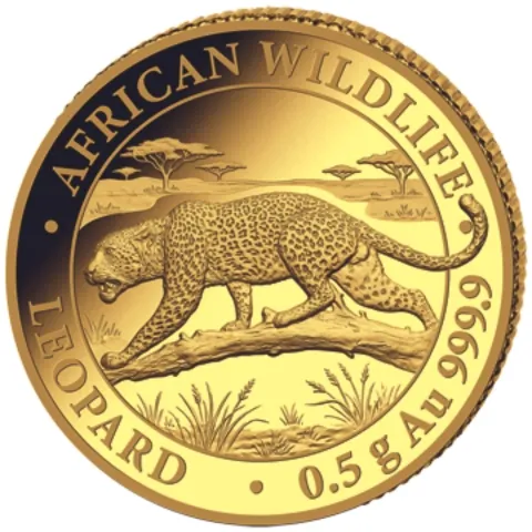 Złota moneta Leopard African Wildlife 0.5 g złota 2026
