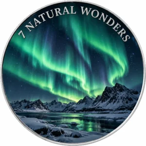 Srebrna moneta Amerykański Orzeł 7 Natural Wonders: Aurora Borealis 1 uncja srebra 2026