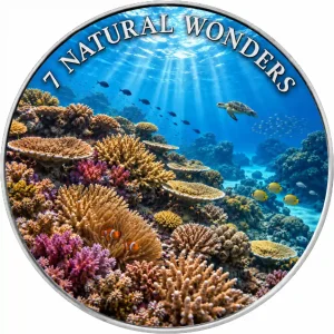 Srebrna moneta Amerykański Orzeł 7 Natural Wonders: Great Barrier Reef 1 uncja srebra 2026