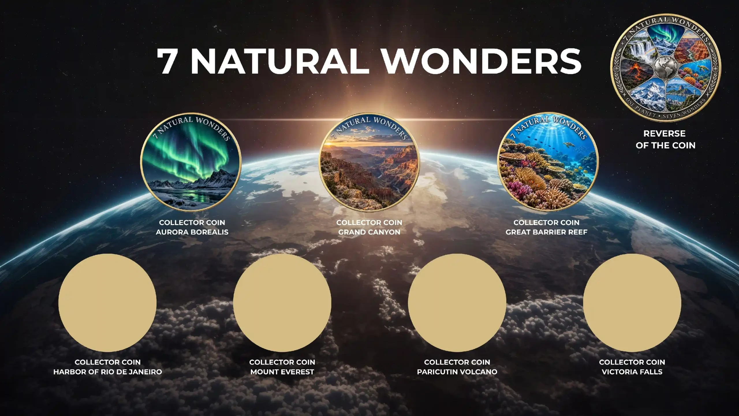 7 Natural Wonders moneta kolekcjonerska