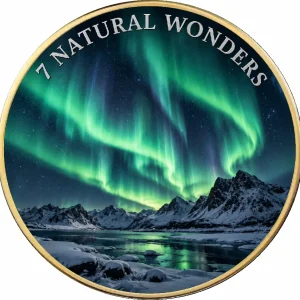 Moneta kolekcjonerska 7 Natural Wonders: Aurora Borealis