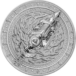 Srebrna Moneta Gungnir Artefacts 1 uncja srebra 2026
