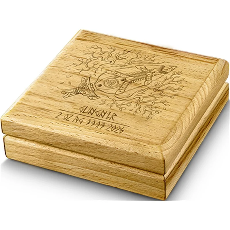 Srebrna Moneta Gungnir Artefacts 2 uncje srebra 2026 Ultra High Relief - obrazek 4