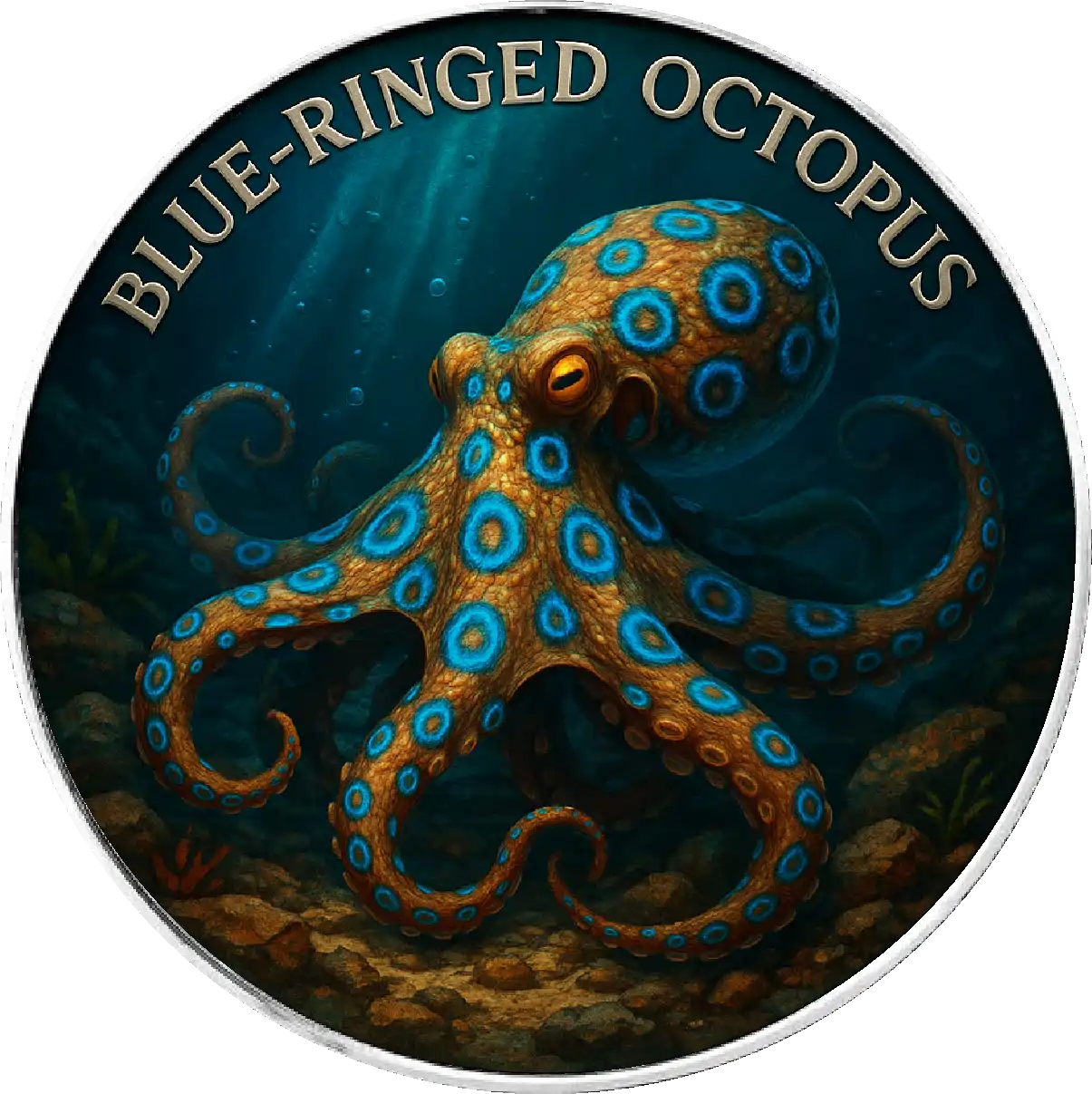 Srebrna moneta Amerykański Orzeł Blue-Ringed Octopus 2026
