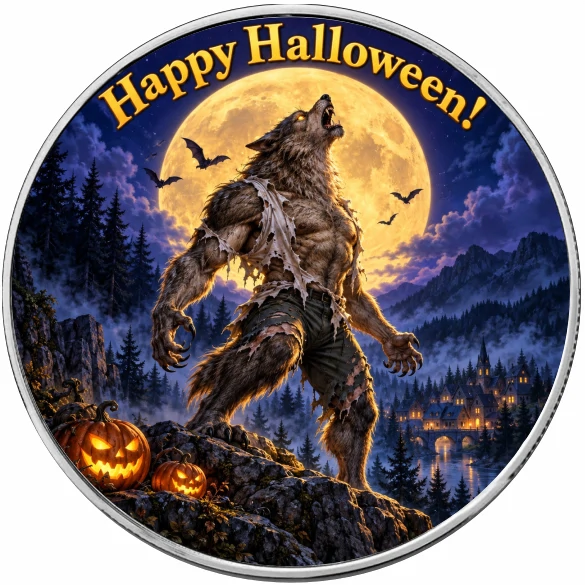 Srebrna moneta Amerykański Orzeł Full Moon Werewolf 1 uncja srebra 2026