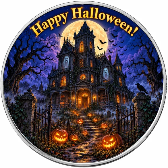 Srebrna moneta Amerykański Orzeł Haunted Manor 1 uncja srebra 2026