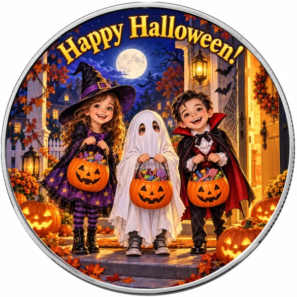 Srebrna moneta Amerykański Orzeł Trick or Treat 1 uncja srebra 2026