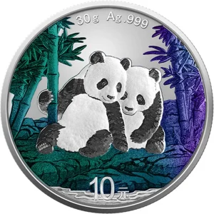 Srebrna Moneta Chińska Panda Chameleon Effect 30 gram srebra 2026