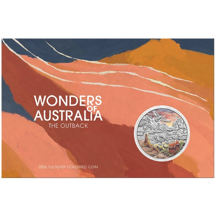 Srebrna Moneta Wonders of Australia – The Outback 1 uncja srebra 2026 Colorized - obrazek 3