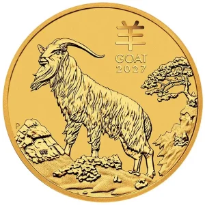 Złota moneta Lunar III Rok Kozy 1/10 uncji złota 2027