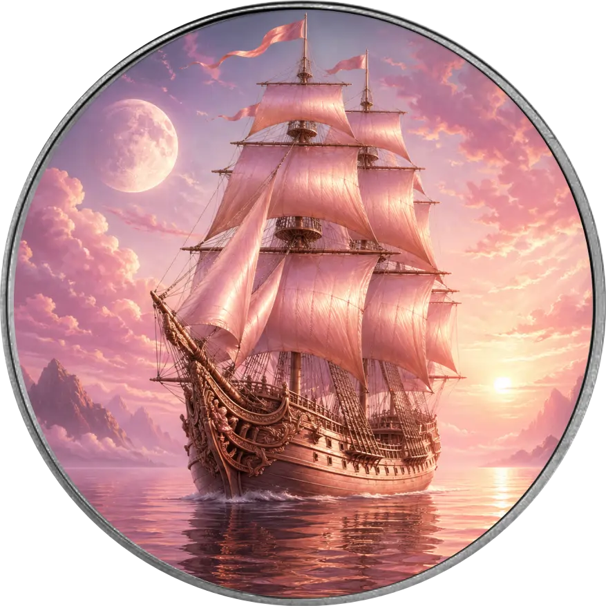 Amerykański Orzeł 1 uncja srebra 2026 Pink Galleon
