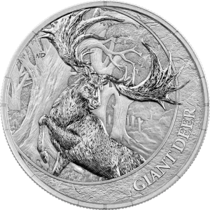 Srebrna moneta Megafauna Giant Deer 1 uncja srebra 2026 BU