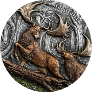 Srebrna moneta Megafauna Giant Deer 2 uncje srebra 2026 UHR