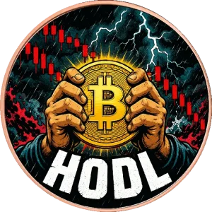 Miedziana moneta HODL Saint-Gaudens 1 uncja miedzi Kolorowana