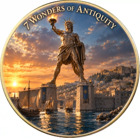 Moneta kolekcjonerska 7 Wonders of Antiquity: Colossus of Rhodes