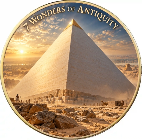 Moneta kolekcjonerska 7 Wonders of Antiquity: Great Pyramid of Giza