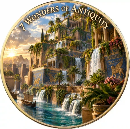Moneta kolekcjonerska 7 Wonders of Antiquity: Hanging Gardens of Babylon