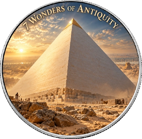 Srebrna moneta Amerykański Orzeł 7 Wonders of Antiquity: Great Pyramid of Giza 1 uncja srebra 2026