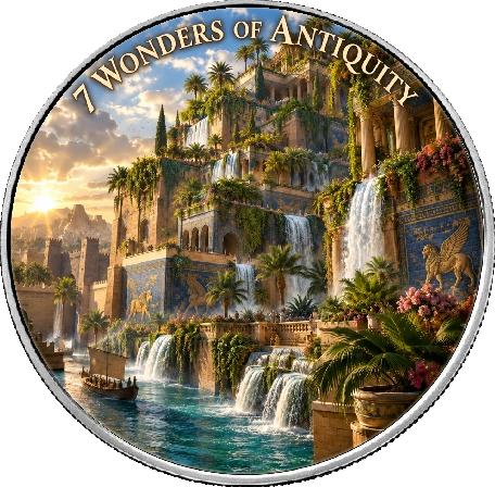 Srebrna moneta Amerykański Orzeł 7 Wonders of Antiquity: Hanging Gardens of Babylon 1 uncja srebra 2026