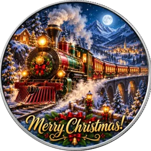Amerykański Orzeł Christmas Eve Express 1 uncja srebra 2026