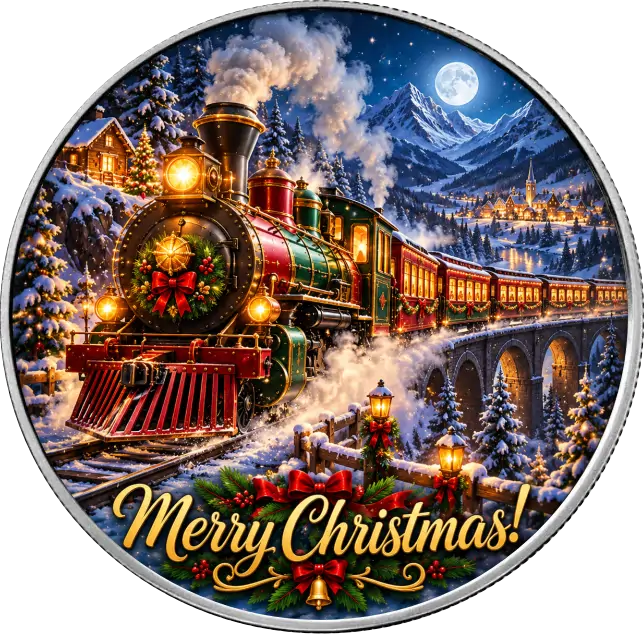 Amerykański Orzeł Christmas Eve Express 1 uncja srebra 2026