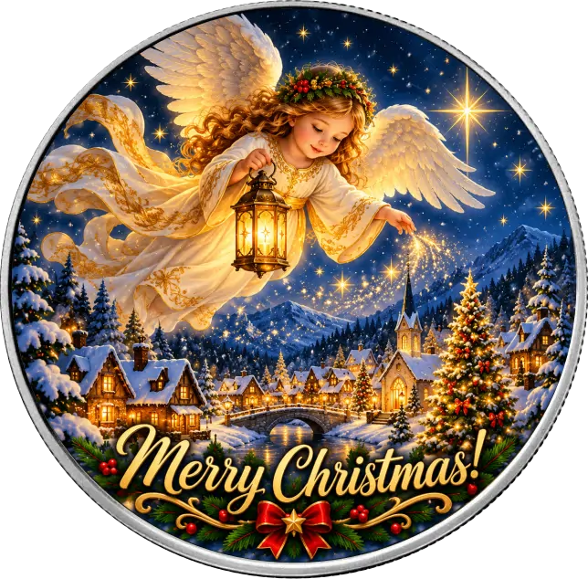 Amerykański Orzeł The Christmas Angel 1 uncja srebra 2026