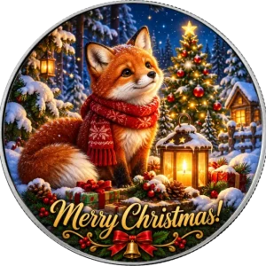 Srebrna moneta Amerykański Orzeł The Christmas Fox 1 uncja srebra 2026