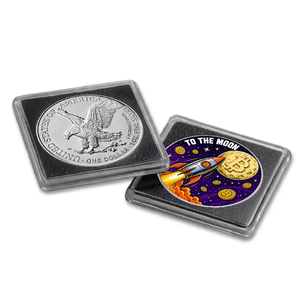Amerykański Orzeł To The Moon 1 uncja srebra 2026 Srebrna moneta