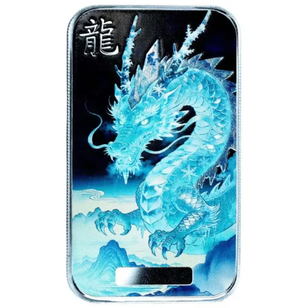 Srebrna sztabka Dragon Hánshuāng Winter Frost 1 uncja srebra 2026