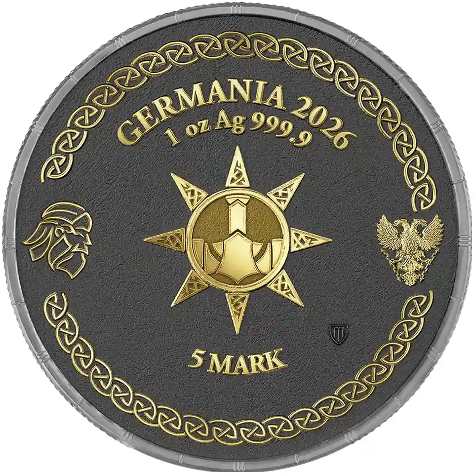 Srebrna moneta Ragnarök Thor & Jörmungandr Geminus 2 × 1 uncja srebra 2026 - obrazek 6