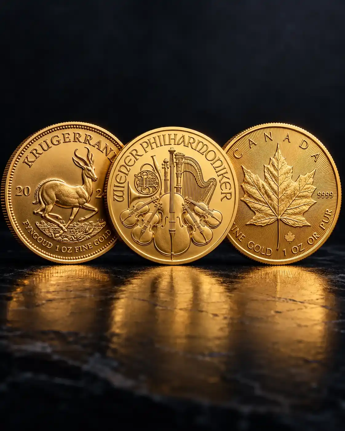 Krugerrand, Wiedeńscy Filharmonicy czy Kanadyjski Liść Klonowy – którą monetę 1 oz wybrać na początek?