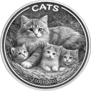 Srebrna moneta Fiji Cats 1 uncja srebra 2026