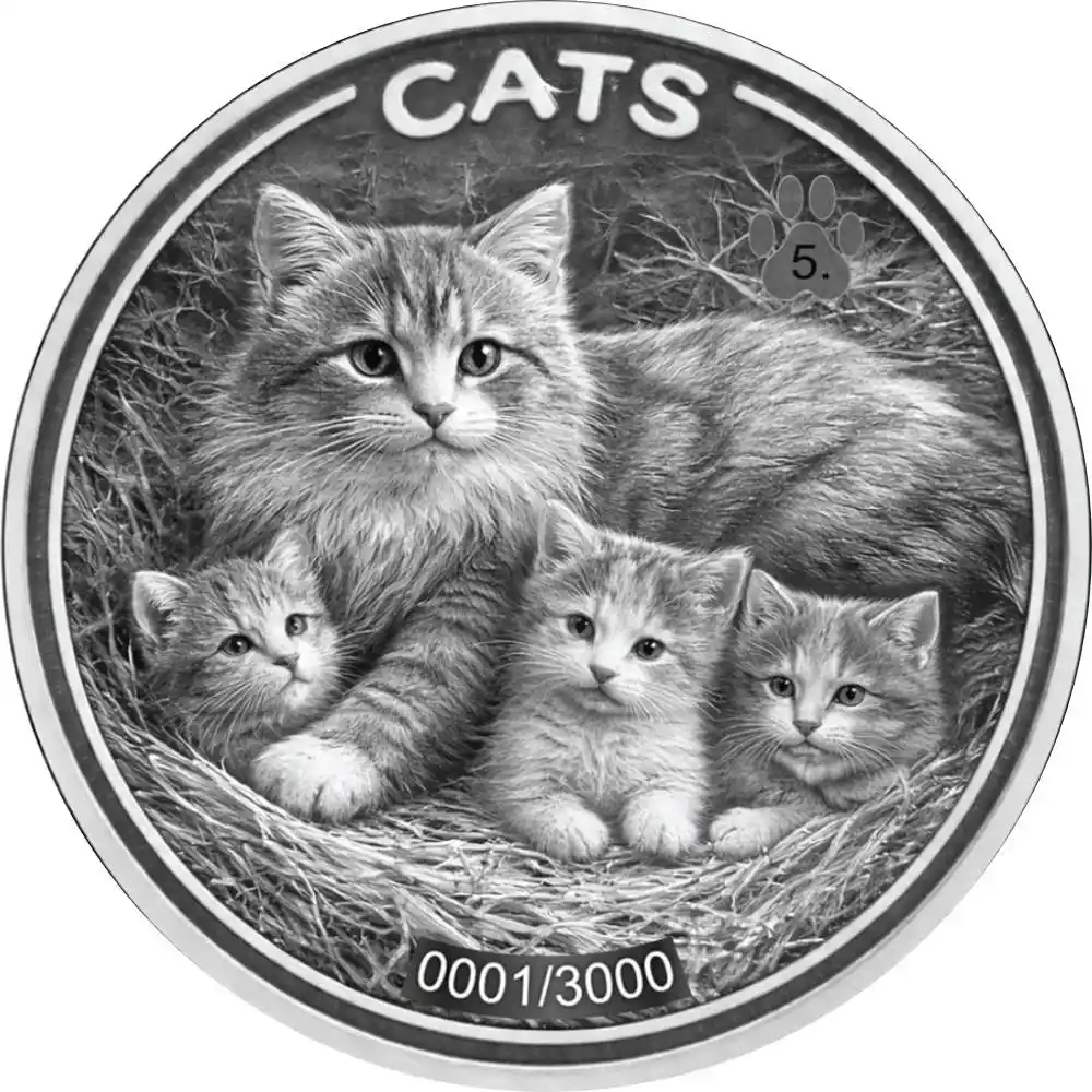 Srebrna moneta Fiji Cats 1 uncja srebra 2026