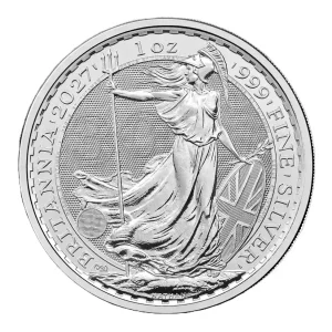 Srebrna moneta Britannia 1 uncja srebra 2027